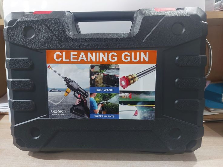 کارواش شارژی سه حالته cleaning gun توان 48 وات- ۳ باتری