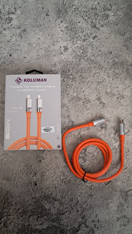 کابل شارژ دوسر تایپ سی کلومن مدل KD-80