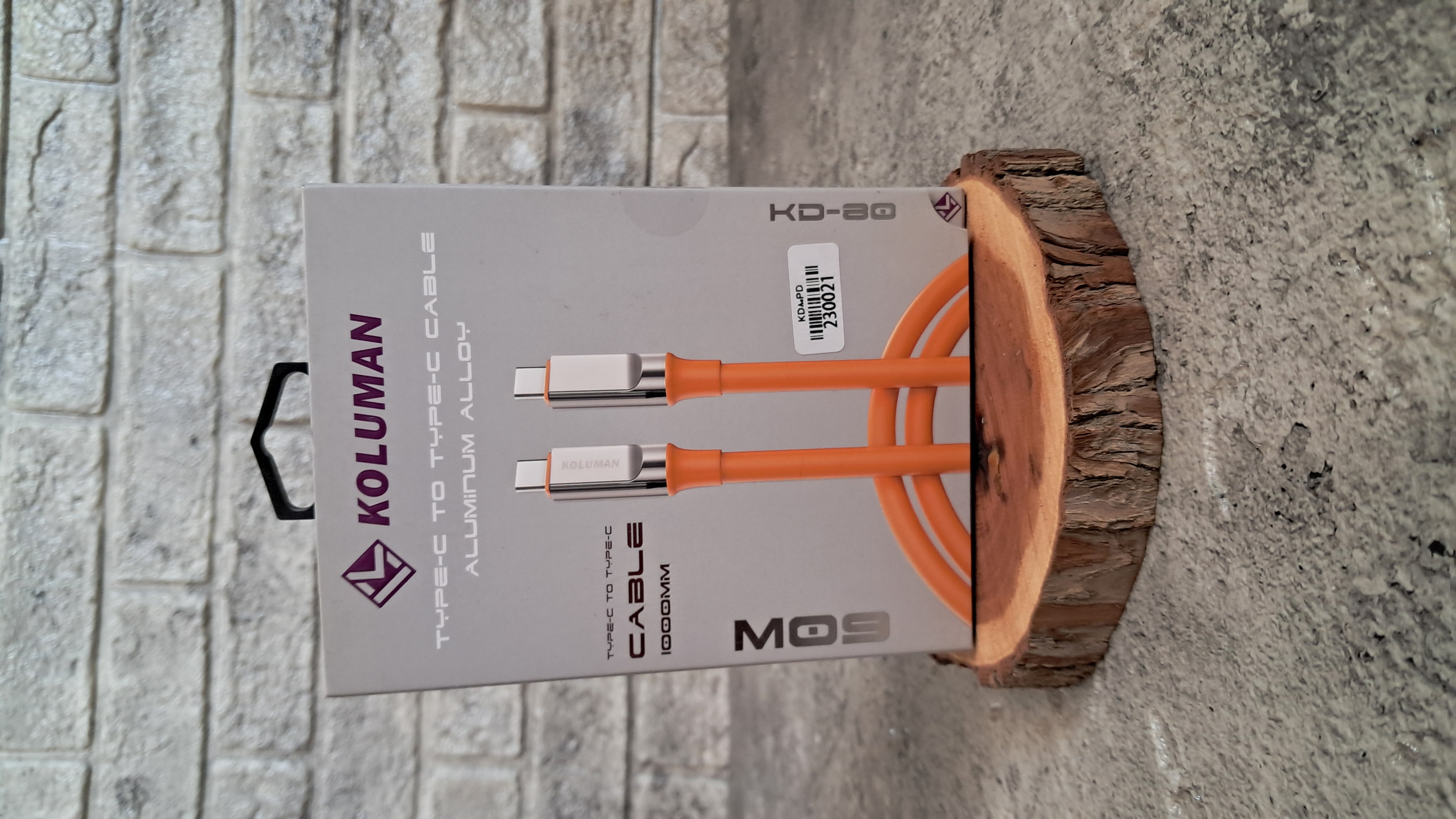 کابل شارژ دوسر تایپ سی کلومن مدل KD-80