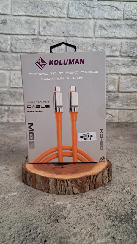 کابل شارژ دوسر تایپ سی کلومن مدل KD-80