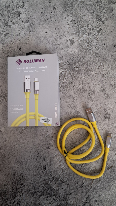 کابل شارژ تایپ سی کلومن مدل KOLUMAN KD-80