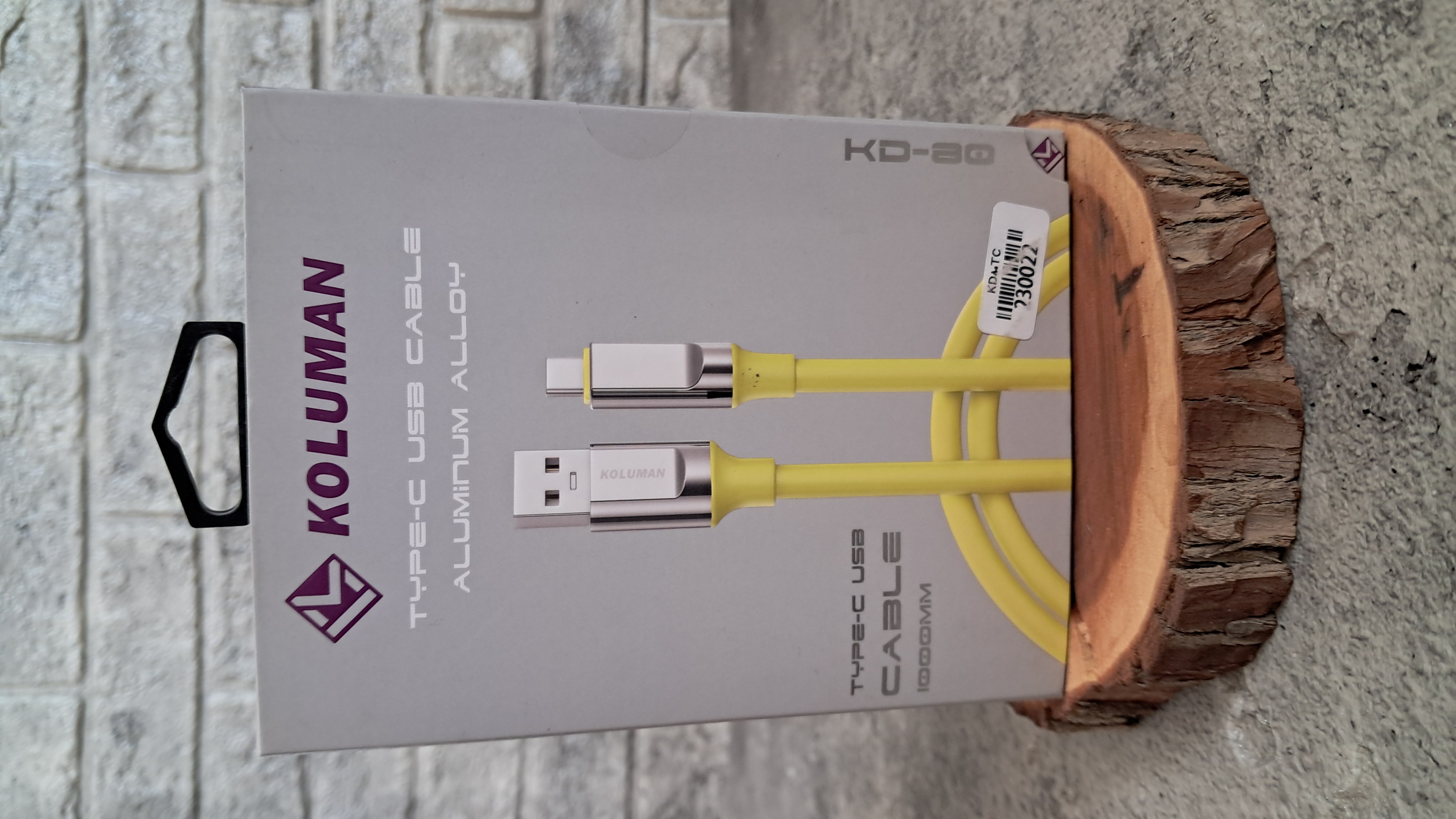 کابل شارژ تایپ سی کلومن مدل KOLUMAN KD-80
