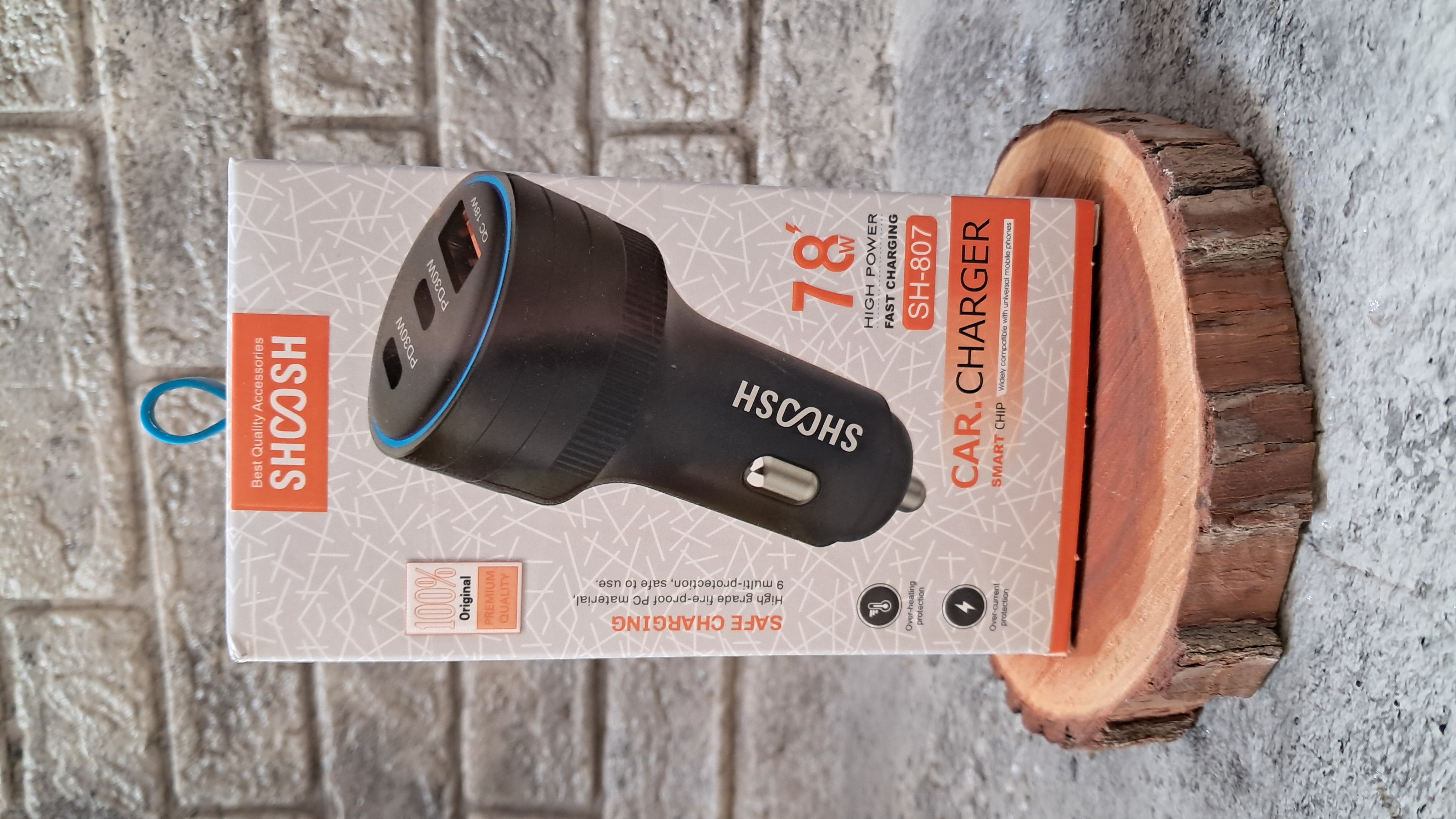 شارژر فندکی شوش ۷۸ وات SH-807